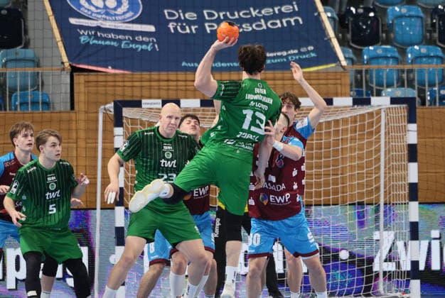 GER HBL2 Saison 2025 2026 VfL Potsdam vs EULEN Ludwigshafen, 06.12.25, MBS Arena, Potsdam Rene ZOBEL (Eulen Ludwigshafen 13)