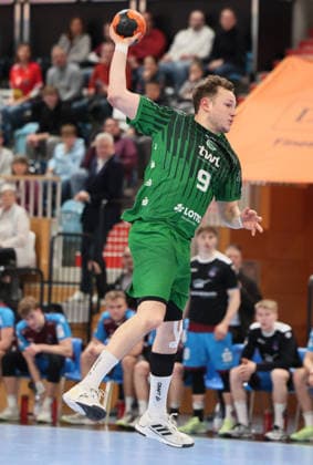 GER HBL2 Saison 2025 2026 VfL Potsdam vs EULEN Ludwigshafen, 06.12.25, MBS Arena, Potsdam Marc-Robin EISEL (Eulen Ludwigshafen 9)