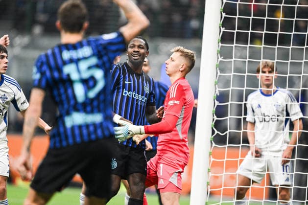 CALCIO - Serie A - Inter - FC Internazionale vs Como 1907 Marcus Thuram of FC Internazionale scores a goal during the Italian Serie A football match between Inter FC Internazionale and Calcio Como on December 5th 2025 at Giuseppe Meazza San Siro Siro stadium in Milan, Italy Milan Italy  Copyright: xIPAxSport ABACAx