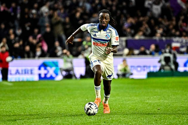 FOOTBALL : Toulouse vs Strasbourg - 15eme Journee de Ligue 1 McDonald S - Toulouse - 06 12 2025 ismael Doukoure (rcs) Toulouse  Copyright: xThierryxBretonx