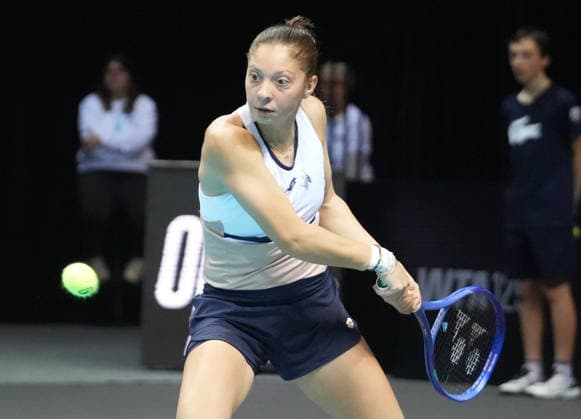 December 6, 2025, Trelaze, Bretagne, France: Antonia RuAÂ¾iÄ¡ of Croatie lors de l Open d Angers 1 2 Finale Femmes 2025, le 6 do cembre 2025 o Tro laze, France - Photo : Trelaze France - ZUMAl193 20251206_zsp_l193_166 Copyright: xLaurentxLairysx