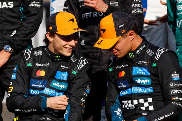 Abu Dhabi, Yas Marina: F1 GP Abu Dhabi 2025, No. 81 Oscar Piastri (AUS), McLaren MCL39, Mercedes No. 4 Lando Norris (GBR), McLaren MCL39, Mercedes Abu Dhabi Abu Dhabi
