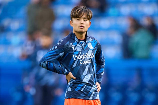 Deportivo Alaves v Real Sociedad - LaLiga EA Sports Takefusa Kubo of Real Sociedad looks on prior to the LaLiga EA Sports match between Deportivo Alaves and Real Sociedad at Mendizorrotza on December 6, 2025, in Vitoria, Spain. Vitoria Mendizorrotza Basque Country Spain RL_ALVvRSO_000002 Copyright: xRicardoxLarreinax