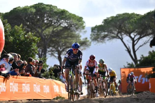 Dutch Lucinda Brand pictured in action during the women s elite race of the Cyclocross World Cup, in Terralba, Sardinia, Italy, Sunday 07 December 2025, stage 3 (out of 12) in the World Cup of the 2026-2027 season. DAVIDxPINTENS  x147173259x