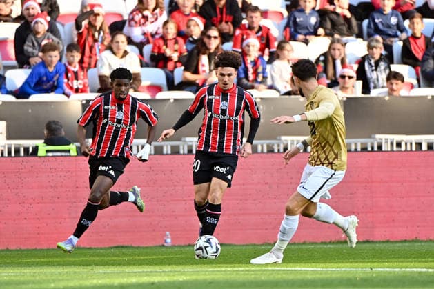 OGC Nice v Angers SCO - Ligue 1 McDonald s 2025 2026 25 Mohamed-Ali CHO (ogcn) - 20 Tom LOUCHET (ogcn) during the Ligue 1 McDonald s match between Nice and Angers at Allianz Riviera on December 7, 2025 in Nice, France. Nice France  Copyright: xFEPx 776348225