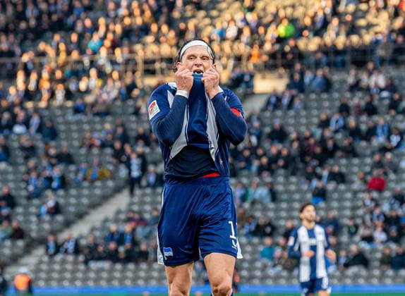 Fussball, Herren, Saison 2025 2026, 2. Bundesliga (15. Spieltag), Hertha BSC - 1. FC Magdeburg, Fabian Reese (Hertha BSC), 07.12. 2025,