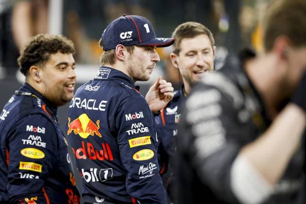 ABU DHABI - Max Verstappen (Red Bull Racing) at the Yas Marina Circuit after winning the Abu Dhabi Grand Prix. Lando Norris (McLaren), who finished third, took the world title. ANP SANDER KONING xVIxANPxSportx xxANPxIVx 544179680 originalFilename: 544179680.jpg