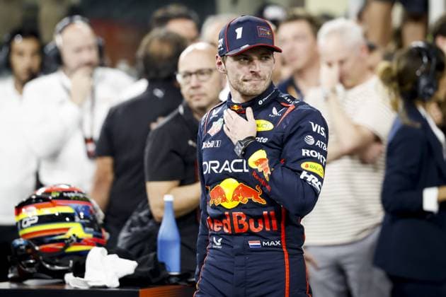 ABU DHABI - Max Verstappen (Red Bull Racing) at the Yas Marina Circuit after winning the Abu Dhabi Grand Prix. Lando Norris (McLaren), who finished third, took the world title. ANP SANDER KONING xVIxANPxSportx xxANPxIVx 544180310 originalFilename: 544180310.jpg