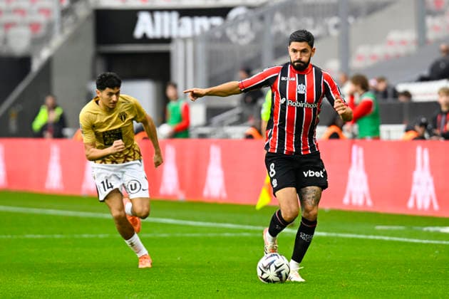 FOOTBALL : OGC Nice VS Angers SCO - Ligue 1 McDonald s - 07 12 2025 Morgan Sanson (OGC Nice) - Ligue 1 McDonald s match between OGC Nice and Angers SCO on December 7, 2025 at the Allianz Riviera in Nice. NiceFrance  Copyright: xWilliamxCannarellax