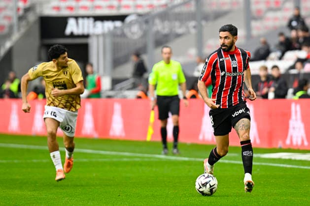FOOTBALL : OGC Nice VS Angers SCO - Ligue 1 McDonald s - 07 12 2025 Morgan Sanson (OGC Nice) - Ligue 1 McDonald s match between OGC Nice and Angers SCO on December 7, 2025 at the Allianz Riviera in Nice. NiceFrance  Copyright: xWilliamxCannarellax