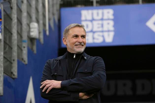 Foto : Stefan Kuntz ( HSV ) Fussball Bundesliga , 13. Spieltag am So. 07.12.2025 Hamburger SV - Werder Bremen