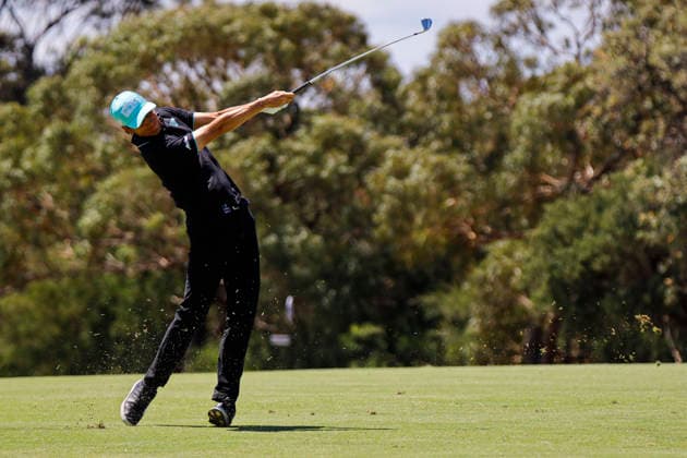 Australian Open Golf 2025 Final Results in Melbourne - 07 Dec 2025 Carlos Ortiz of Mexico plays a shot on the hole in round four of the Australian Open Golf tournament. The 2025 Australian Open concluded with Denmark’s Rasmus Neergaard-Petersen securing the championship at 15-under after a tense final round at The Australian Golf Club. The tournament delivers a dramatic finish, with top international contenders pushing the leaderboard to the final holes. Large crowds gathered across the course as fans watch one of Australia’s premier golf events come to a close for the year. Melbourne Australia Copyright: xYexMyoxKhantx xSOPAxImagesx YeMyoKhant_13