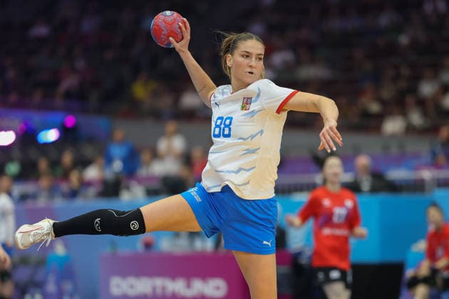 Südkorea - Tschechien, IHF Handball-WM der Frauen Klara Kubalkova (Tschechien, 88). 3. Hauptrundenspiel der Handball-WM der Frauen zwischen Südkorea und Tschechien am 7. Dezember 2025 in der Westfalenhalle in Dortmund., Dortmund Nordrhein-Westfalen Deutschland Westfalenhalle