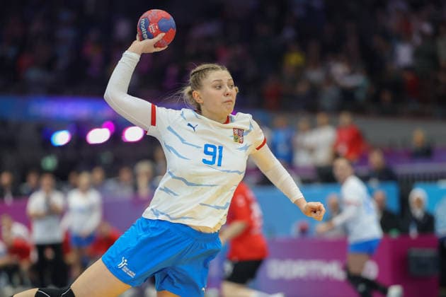 Südkorea - Tschechien, IHF Handball-WM der Frauen Anna Jestribkova (Tschechien, 91). 3. Hauptrundenspiel der Handball-WM der Frauen zwischen Südkorea und Tschechien am 7. Dezember 2025 in der Westfalenhalle in Dortmund., Dortmund Nordrhein-Westfalen Deutschland Westfalenhalle