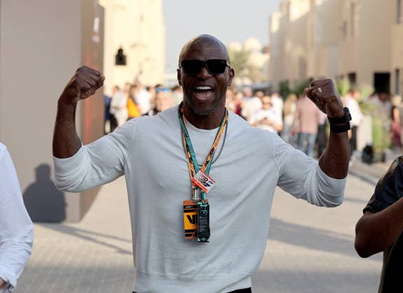 07.12.2025, Yas Marina Circuit, Abu Dhabi, Formula 1 Etihad Airways Abu Dhabi Grand Prix 2025 , im Bild Der amerikanische Schauspieler Terrence Alan Terry Crews. (Photo by Alessandro Martellotta Hasan Bratic DeFodi Images)