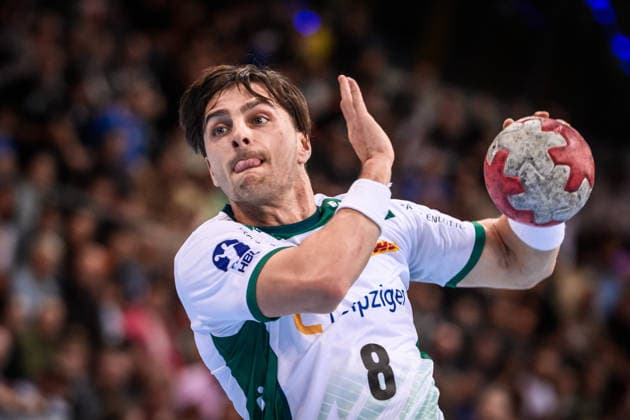 Lucas Krzikalla (SC DHfK Leipzig, 08) GER, TVB Stuttgart - SC DHfK Leipzig, DAIKIN HBL, Handball, Bundesliga, 15. Spieltag, Spielzeit 2025 2026, 07.12.2025 GER, TVB Stuttgart - SC DHfK Leipzig, DAIKIN HBL, Handball, Bundesliga, 15. Spieltag, Spielzeit 2025 2026, 07.12.2025 Stuttgart Copyright: xSandyxDinkelackerx EP_SDR