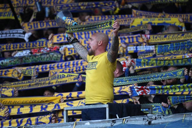 Braunschweig vs.Kiel, 2. BL Braunschweig, 07.12.2025, FUßBALL - Eintracht Braunschweig vs. Holstein Kiel, 2. BL, Saison 2025 26. Eintracht Braunschweig Fankurve Braunschweig