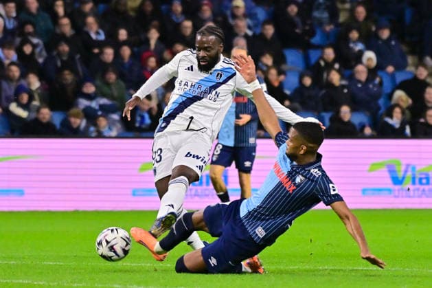 FOOTBALL : Le Havre vs PFC - Ligue 1 - 07 12 2025 Jonathan Ikone ( 93 - PFC ) and Loic NEGO ( 7 - Le Havre ) during the Ligue 1 match between Havre AC and Paris FC at Stade Oceane on December 7, 2025 in Le Havre, France. ( Photo by Federico Pestellini PsnewZ ) - Le HavreFrance  Copyright: xFedericoxPestellinix