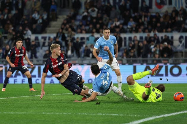 Mf Roma 07 12 2025 - campionato di calcio serie A Lazio-Bologna foto Michele Finessi Image nella foto: gol Jens Odgaard 