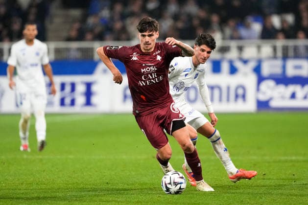 AJ Auxerre v FC Metz - Ligue 1 McDonald s 2025 2026 20 Jessy DEMINGUET (fcm) during the Ligue 1 McDonald s match between Auxerre and Metz at Stade Abbe Deschamps on December 7, 2025 in Auxerre, France. Auxerre France  Copyright: xFEPx 776348221