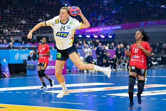 DORTMUND, GERMANY 20251207 Sweden s Nathalie Hagman during Sunday s match in the main round of the Women s Handball World Championship, WM, Weltmeisterschaft between Sweden and Angola at the Westfalenhalle in Dortmund, Germany.