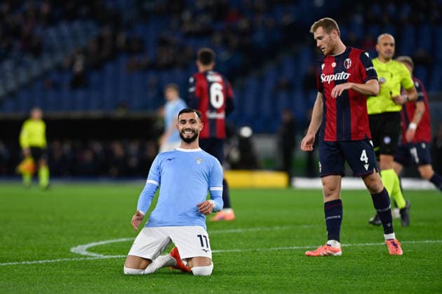 Foto IPP Cavaliere Emiliano. Roma 07 12 2025. Calcio Campionato Serie A 2025-2026. Lazio - Bologna. Nella foto: si dispera Valentin Castellanos. Italy Photo Press - World Copyright italy ITALY  Copyright: xR4924_italyphotopressx
