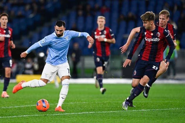 Foto IPP Cavaliere Emiliano. Roma 07 12 2025. Calcio Campionato Serie A 2025-2026. Lazio - Bologna. Nella foto: Valentin Castellanos al tiro. Italy Photo Press - World Copyright italy ITALY  Copyright: xR4924_italyphotopressx