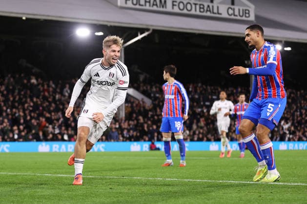 Fulham v Crystal Palace 07 December 2025, London - Premier League Football - Fulham v Crystal Palace - Emile Smith Rowe of Fulham celebrates a goal which is later disallowed - Photo: Jacques Feeney Offside. London UK Copyright: xJacquesxFeeneyx xOffsidexOffside