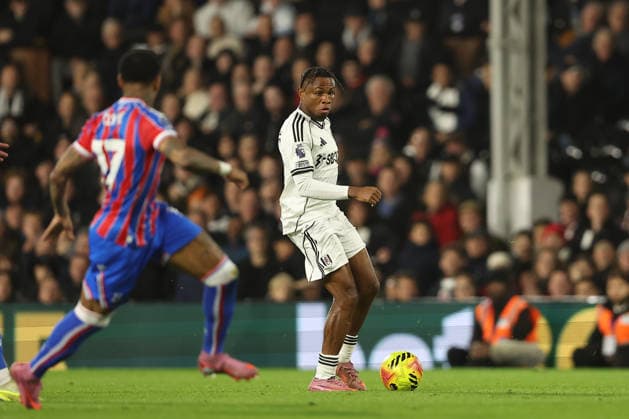 7th December 2025; Craven Cottage, Fulham, London, England; Premier League Football, Fulham versus Crystal Palace; Samuel Chukwueze of Fulham  KatiexChan