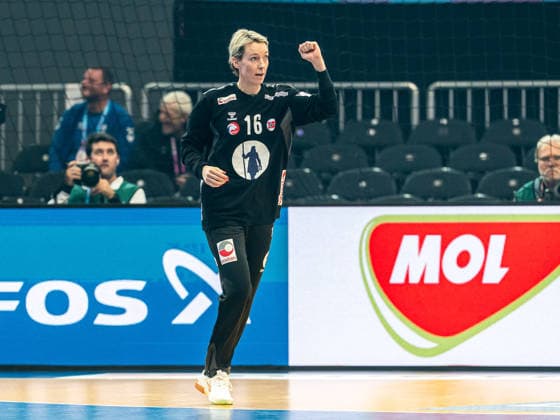 Katrine Lunde (Norwegen, 16) ballt die Jubelfaust, Norwegen vs. Brasilien, Handball, Weltmeisterschaft, Frauen, Spielzeit 2025 2026, 07.12.2025, Norwegen vs. Brasilien, Handball, Weltmeisterschaft, Frauen, Spielzeit 2025 2026, 07.12.2025 Dortmund Copyright: xEibner-Pressefoto MichaelxSchmidx EP_MST