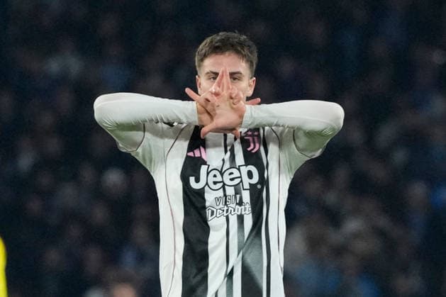 SSC Napoli v Juventus FC - Serie A Kenan Yildiz of Juventus FC celebrates after scoring during the Serie A match between SSC Napoli and Juventus FC at Stadio Diego Armando Maradona Naples Italy on 7 December 2025. Naples Naples Italy  Copyright: xFrancoxRomanox originalFilename:romano-sscnapol251207_npBtV.jpg