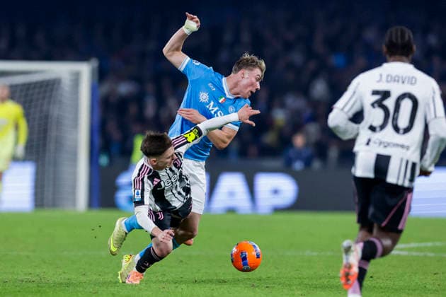 SSC Napoli vs Juventus during the Serie A football match between SSC Napoli vs Juventus at the Diego Armando Maradona Stadium in Naples, on December 07, 2025. _BPH6523_1 Copyright: xAntonioxBalascox