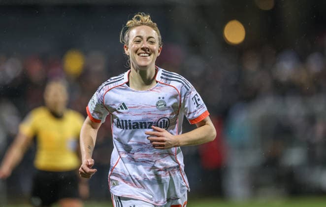 GER, Frankfurt, Eintracht Frankfurt vs FC Bayern München, Google Pixel Bundesliga, Fussball, DFB, Spielzeit 2025 2026, Stadion am Brentanobad, 12. Spieltag im Bild: Carolin Simon (Bayern München 30) DFB DFL REGULATIONS PROHIBIT ANY USE OF PHOTOGRAPHS AS IMAGE SEQUENCES AND OR QUASI-VIDEO, 07.12.2026 Copyright: HMBxMedia HendrikxHamelau
