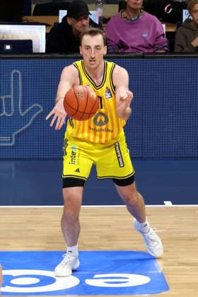 DEU, easyCredit BBL, ALBA vs. Frankfurt, 07.12.2025, Max-Schmeling-Halle, Berlin, DEU, easyCredit BBL, ALBA vs. Frankfurt, im Bild Moses Wood (ALBA Berlin 11)