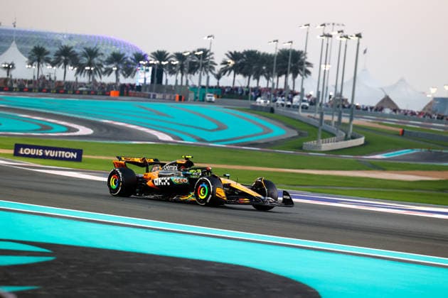 Lando Norris (GBR) - McLaren Formula 1 Team - McLaren MCL39 - Mercedes during the Race of Sunday of the Formula 1 Etihad Airways Abu Dhabi Grand Prix 2025 atYas Marina Circuit in Abu Dhabi, United Arab Emirates, ahead of Round 24 of 24, Season Finale and driver championship decider of the 2025 FIA Formula One World Championship, WM, Weltmeisterschaft (December 4-7, 2025).  Copyright: xAlessioxDexMarco IPAxSportx xipa-agency.netx xx IPA_68897796 IPA_Agency_IPA68897796