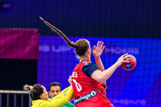 DORTMUND, GERMANY - 7 DECEMBER, 2025: Ingstad Vilde Mortensen - Women s Handball World Championship, WM, Weltmeisterschaft 2025 Norway vs Brazil at Westfallenhalle.  Copyright: xVitaliixKliuievx