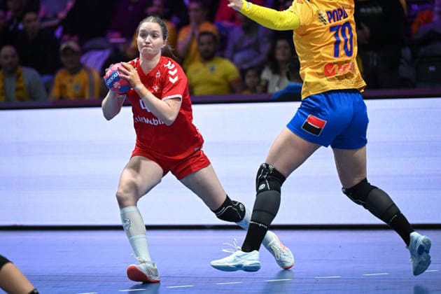 Niederlande, Handball, Weltmeisterschaft der Frauen 2025, Schweiz vs Rumänien, 07.12.2025, Ahoy Arena, Rotterdam, Niederlande, Laurentina Wolff (Schweiz, 4) Copyright: xMarkusxVerwimpx