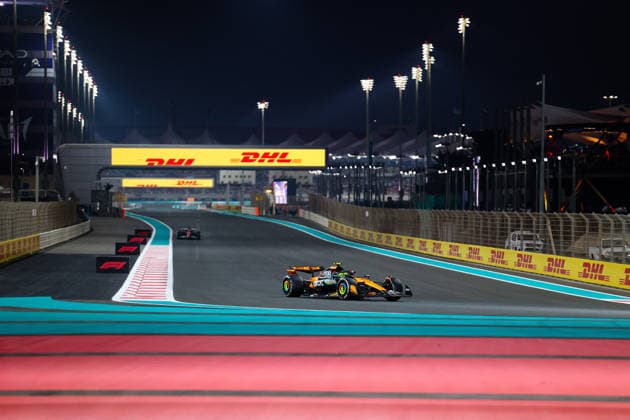 MOTORI - Formula 1 - Abu Dhabi Grand Prix 2025 Lando Norris (GBR) - McLaren Formula 1 Team - McLaren MCL39 - Mercedes during the Race of Sunday of the Formula 1 Etihad Airways Abu Dhabi Grand Prix 2025 atYas Marina Circuit in Abu Dhabi, United Arab Emirates, ahead of Round 24 of 24, Season Finale and driver championship decider of the 2025 FIA Formula One World Championship, WM, Weltmeisterschaft (December 4-7, 2025). Abu Dhabi United Arab Emirates  Copyright: xIPAxSport ABACAx
