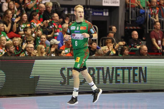 07.12.2025, xgox, Handball - Daikin HBL SC Magdeburg - FRISCH AUF! Göppingen emspor, v.l. Matthias Musche (Magdeburg, 6) Jubel, Torjubel, jubelt ueber das Tor, celebrate the goal, celebration Magdeburg