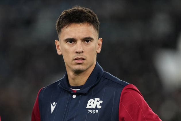 Nikola Moro of Bologna FC during the Serie A 2025 2026 football match between SS Lazio and Bologna FC at Stadio Olimpico in Rome (Italy), December 7, 2025. AntoniettaxBaldassarre