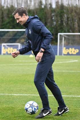 Royale Union Saint-Gilloise v Marseille - UEFA Champions League Media Activities 08 12 2025 ZAVENTEM, BELGIUM - DECEMBER 08 : Hubert David head coach of Union Saint-Gilloise pictured during a training session ahead of the UEFA Champions League 2025 26 League Phase MD6 match between Royale Union Saint-Gilloise and Marseille on December 8, 2025 in Zaventem, Belgium, 08 12 2025 Zaventem Belgium  Copyright: xPeterxDexVoechtx
