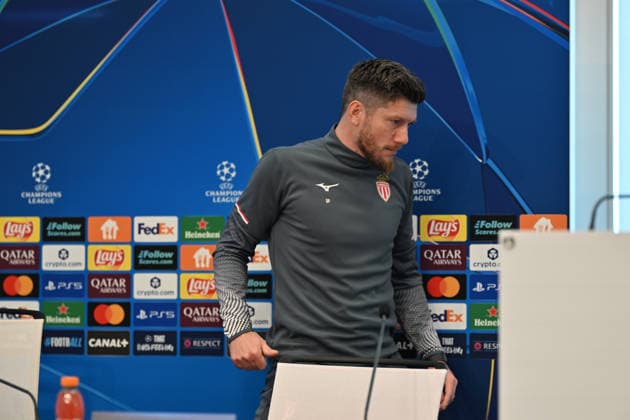 Ahead of Monaco v Galatasaray - UEFA Champions League CAP-D’AIL, FRANCE - DECEMBER 08: Sebastien Pocognoli, head coach of Monaco, attends a press conference, PK, Pressekonferenz ahead of the UEFA Champions League group stage week 6 match between Monaco and Galatasaray at the AS Monaco FC Training Center in Cap-d Ail, France on December 08, 2025. Mustafa Yalcin Anadolu Cap-d Ail France. Editorial use only. Please get in touch for any other usage.  Copyright: x2025xAnadoluxMustafaxYalcinx