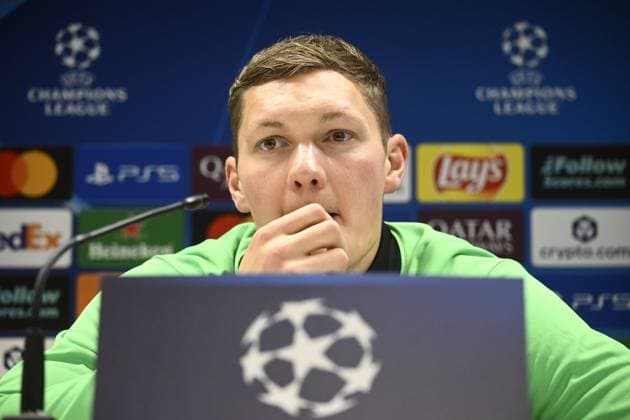 Royale Union Saint-Gilloise v Marseille - UEFA Champions League Media Activities 08 12 2025 ANDERLECHT, BELGIUM - DECEMBER 08 : Scherpen Kjell goalkeeper of Union Saint-Gilloise talking to the press during a press conference, PK, Pressekonferenz ahead of the UEFA Champions League 2025 26 League Phase MD6 match between Royale Union Saint-Gilloise and Marseille on December 8, 2025 in Anderlecht, Belgium, 08 12 2025 Anderlecht Belgium  Copyright: xPeterxDexVoechtx
