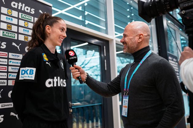 Handball, Frauen WM, Deutschland - Pressekonferenz Torhueterin Sarah Wachter (Deutschland) Dortmund Nordrhein-Westfalen Deutschland