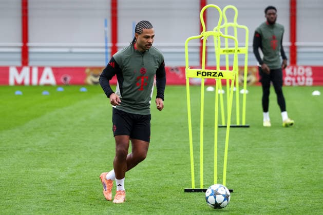Serge Gnabry (FC Bayern Muenchen, 07), GER, Abschlusstraining, FC Bayern Muenchen, Fussball, UEFA Champions League, Liga-Phase, 6. Spieltag, Saison 2025 2026, 08.12.2025, GER, Abschlusstraining, FC Bayern Muenchen, Fussball, UEFA Champions League, Liga-Phase, 6. Spieltag, Saison 2025 2026, 08.12.2025 Muenchen Copyright: xEibner-Pressefoto JennixMaulx EP_JML