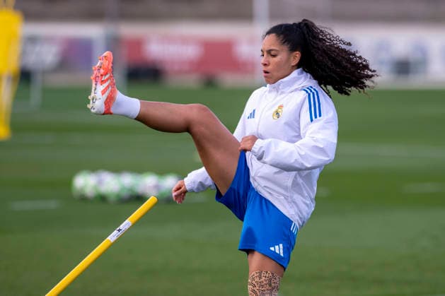 December 8, 2025, Madrid, Madrid, Spain: YASMIM ASSIS of Real Madrid Femenino CF during training prior to the Women s Champions League match between REAL MADRID and VFL WOLFSBURG, December 8, 2025, Valdebebas, Madrid, Spain. Madrid Spain - ZUMAc312 20251208_zsp_c312_363 Copyright: xOscarxManuelxSanchezx
