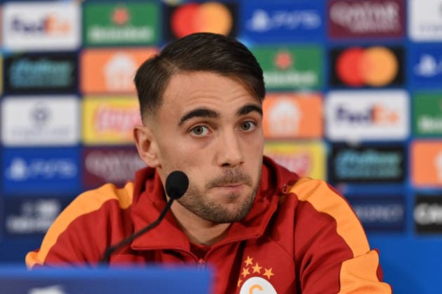 Ahead of Monaco v Galatasaray - UEFA Champions League MONACO, MONACO - DECEMBER 08: Yunus Akgun of Galatasaray speaks during a press conference, PK, Pressekonferenz ahead of the UEFA Champions League group stage week 6 match between Monaco and Galatasaray at Stade Louis II in Monaco, Monaco on December 08, 2025. Mustafa Yalcin Anadolu Monaco Monaco. Editorial use only. Please get in touch for any other usage.  Copyright: x2025xAnadoluxMustafaxYalcinx