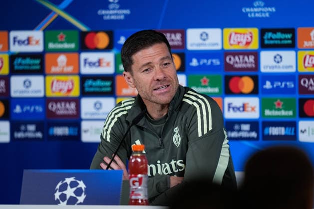 December 9, 2025, Valdebebas, Madrid, Spain: Xabi Alonso, head coach of Real Madrid, attends his press conference, PK, Pressekonferenz prior to their UEFA Champions League 2025 26 match against Manchester City at Ciudad Deportiva Real Madrid on December 09, 2025, in Valdebebas, Madrid, Spain. Valdebebas Spain - ZUMAa181 20251209_zaa_a181_015 Copyright: xDennisxAgyemanx