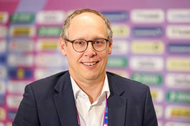 09.12.2025, Handball WM Frauen, Viertelfinale, Deutschland - Brasilien, 27th IHF Women s Handball World Championship, WM, Weltmeisterschaft Westfalenhalle Dortmund: Mark Schober Nordrhein-Westfalen Deutschland