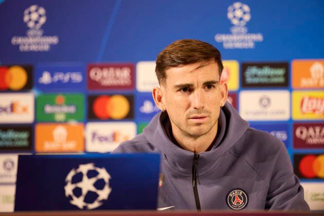 Athletic Club v Paris Saint-Germain FC - UEFA Champions League 2025-26 League Phase MD6 Fabian Ruiz of Paris Saint-Germain looks on during the press conference, PK, Pressekonferenz prior to the UEFA Champions League 2025-26 League Phase MD6 match between Athletic Club and Paris Saint-Germain FC at San Mames on December 9, 2025, in Bilbao, Spain. Bilbao San Mames Basque Coountry Spain RL_ATHvPSG_CL_000037 Copyright: xRicardoxLarreinax